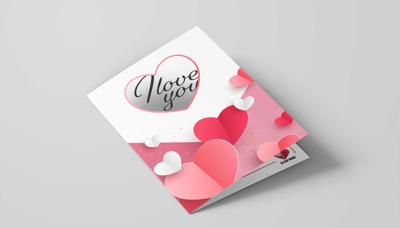 a valentine card with a heart shaped paper cutout