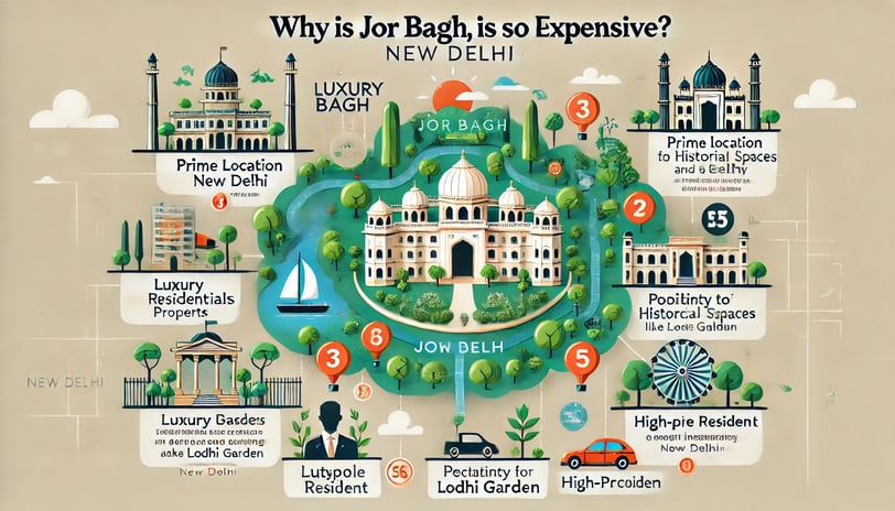 jor bagh expensive