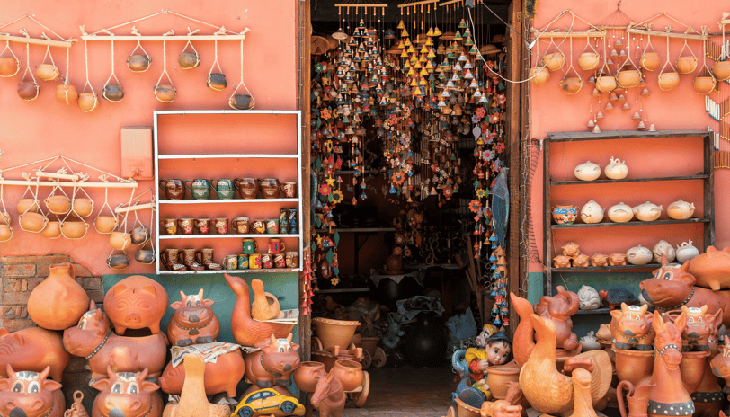 Artesanías de Ráquira en Boyacá, Colombia