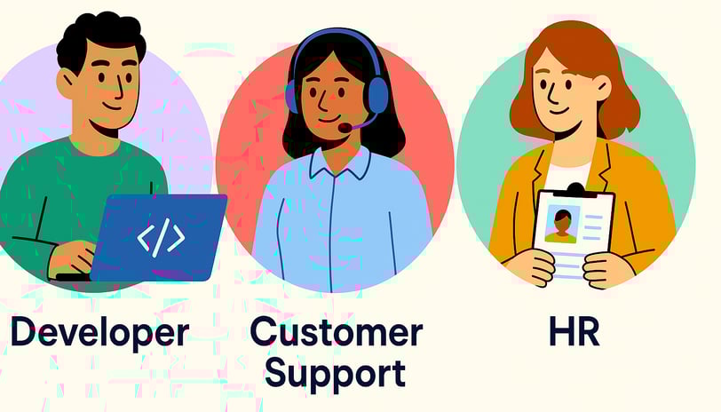Who benefits from Guidde: Product, Support, HR teams