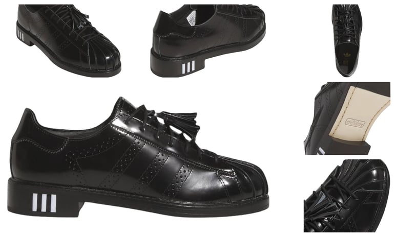 a collection of different sneakers, Adidas  Dress Superstar with collab by CLOT