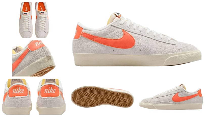 a collection of different  sneakers Nike Blaze Low 77