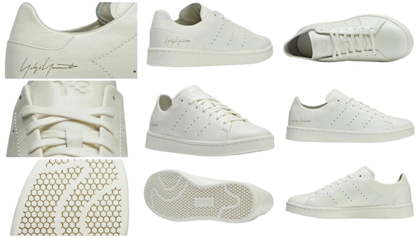 a collection of  off-white sneakers, adidas Y-3 Stan Smith