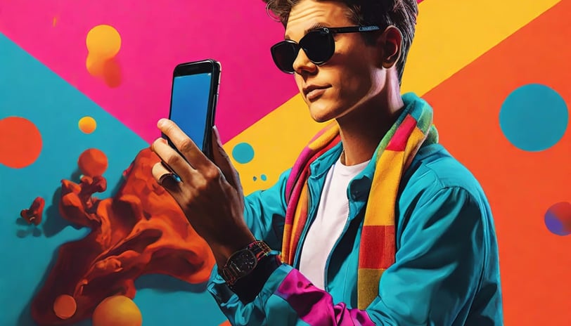 A POP-ART na Palma da Mão: Curadoria Virtual e Estética Vibrante