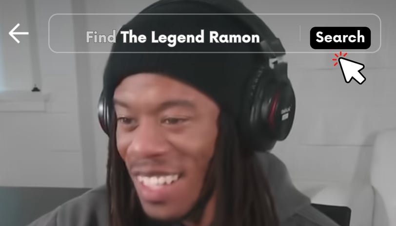 A man using social media The Legend Ramon