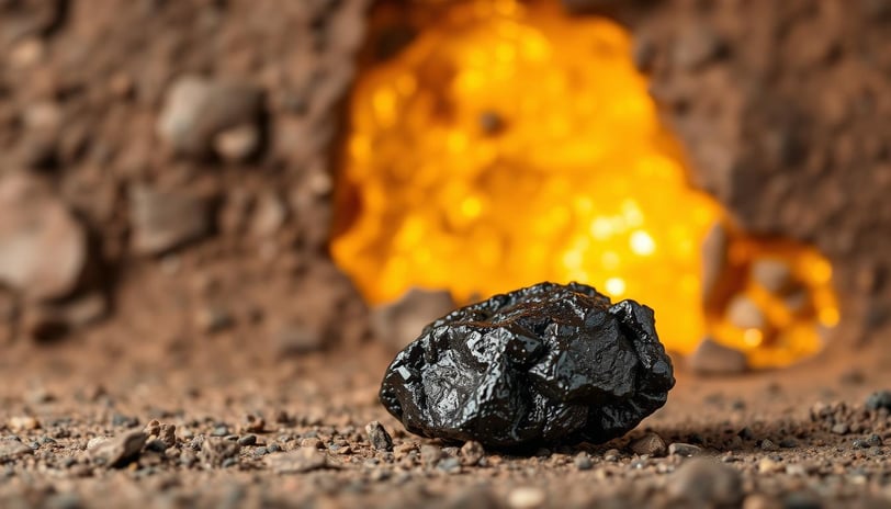 a rock - like object with a rock in the middle of it