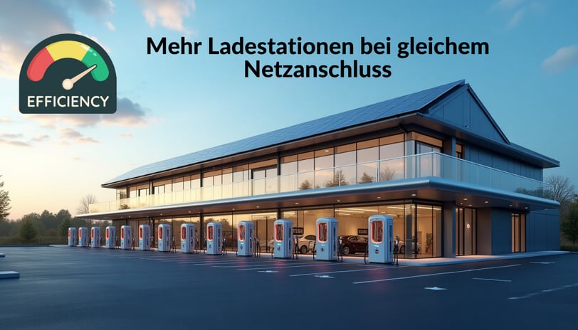 Bürogebäude mit Ladestationen