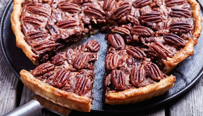 Vegan Dark Chocolate Pecan Pie