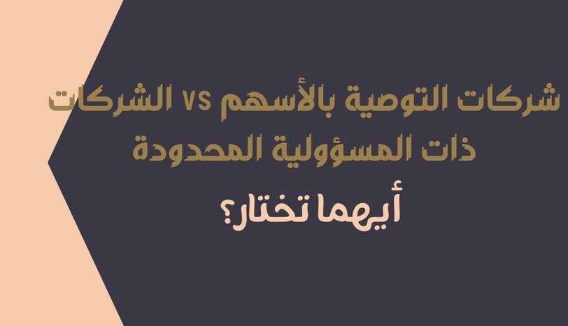 مقارنة بين الشركات ذات المسئولية المحدودة وشركات التوصية بالاسهم