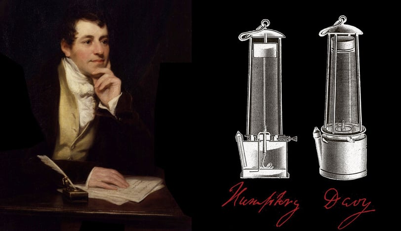 Lampes de sûreté, lampes de mineur de Humphry DAVY