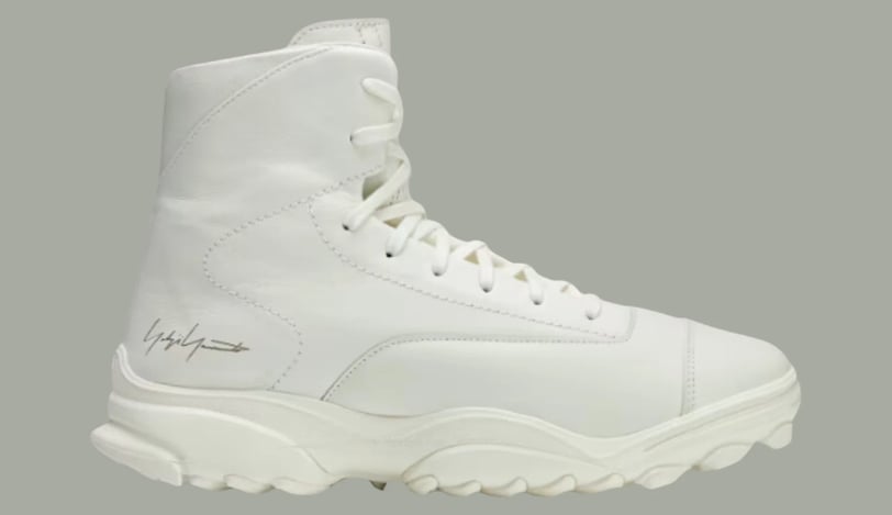 a off-white boot - like shoe with a off-white sole, adidas Y-3 GSG9