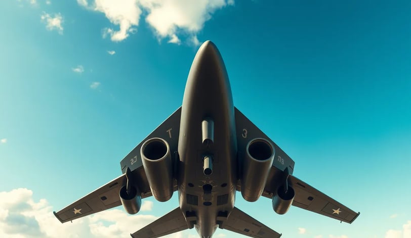 a jet fighter jet flying through the air