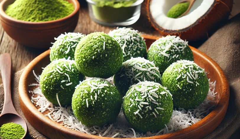 Matcha Coconut Energy Balls