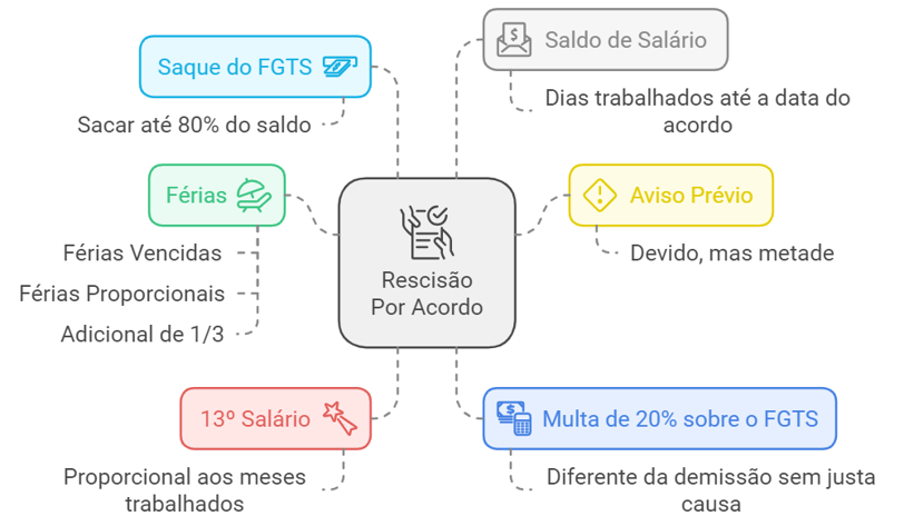 direitos na rescisão por acordo