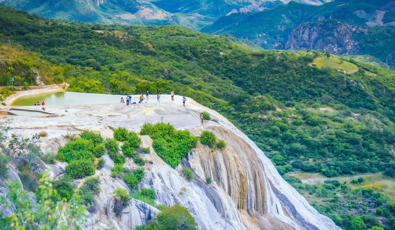 Cascadas de Hierve el agua en Oaxaca, México