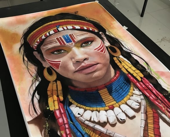 Pintura artista visual: Amanda Amorim