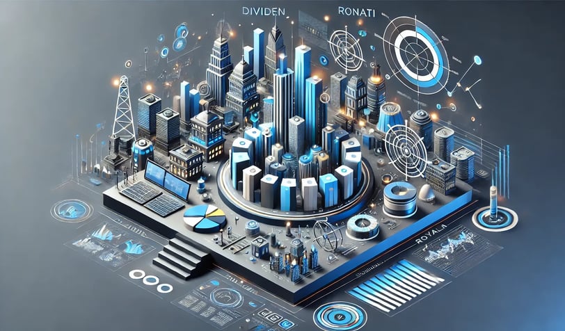 a cityscape with a lot of different types of buildings