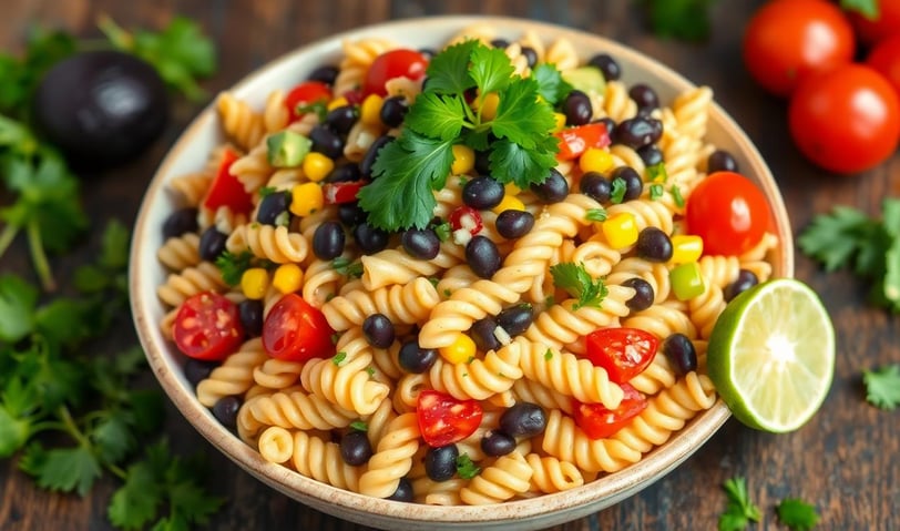Southwest Black Bean Pasta Salad