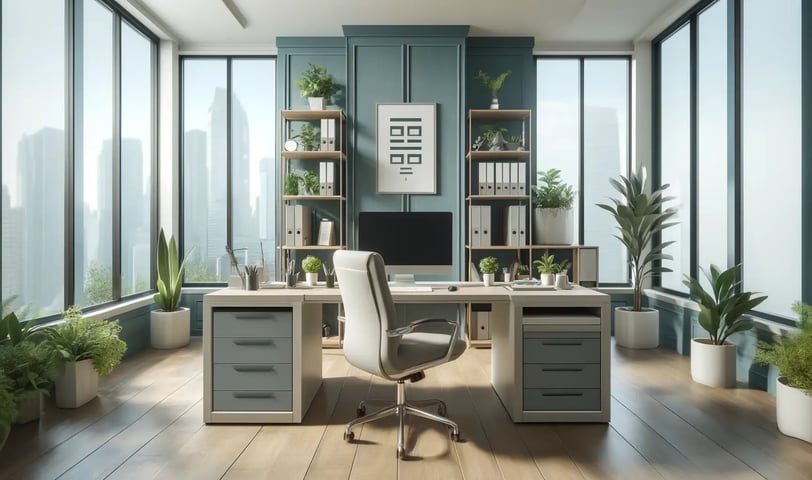 feng shui inspired office