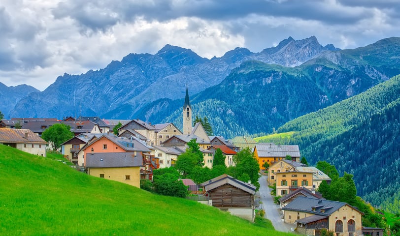 Village of Guarda, Switzerland