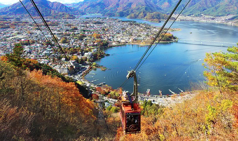 Round trip ropeway up Mount Tenjo to view majestic Mount Fuji.