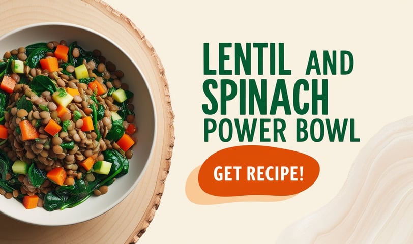 Lentil and Spinach Power Bowl