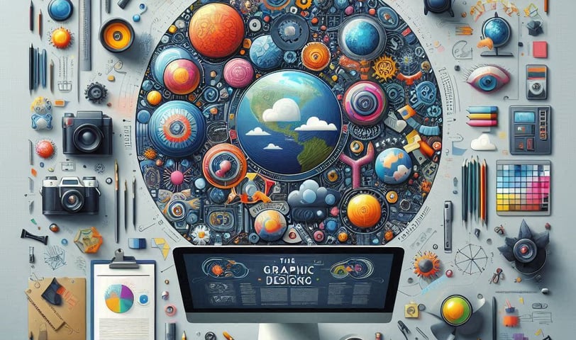 a computer monitor screen with a computer screen showing a globe globe