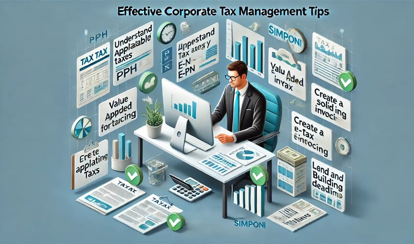 Ilustrasi pengelolaan pajak perusahaan yang efektif - SMR Konsultan Pajak Profesional