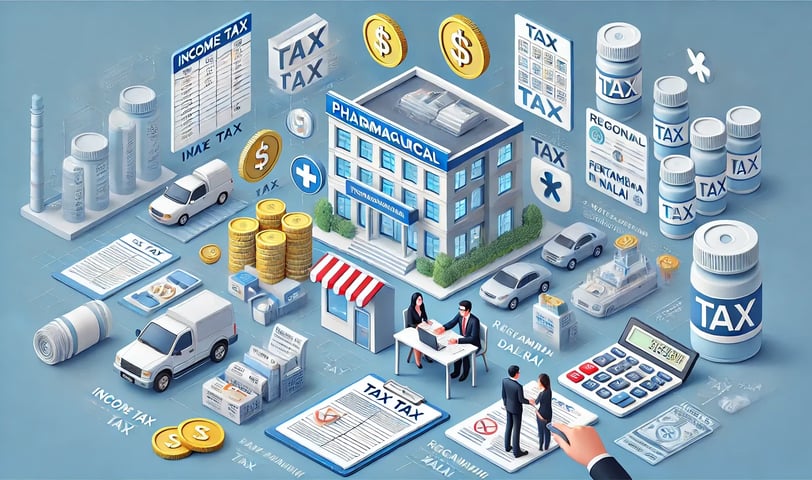 Ilustrasi mengelola pajak perusahaan farmasi - SMR Konsultan Pajak Profesional Jakarta