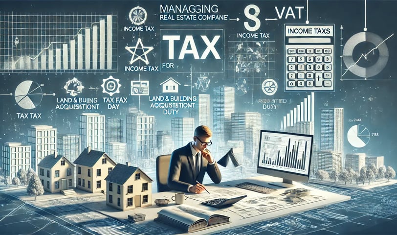 Ilustrasi manajemen pajak perusahaan real estate - SMR Konsultan Pajak Profesional Terpercaya Bekasi