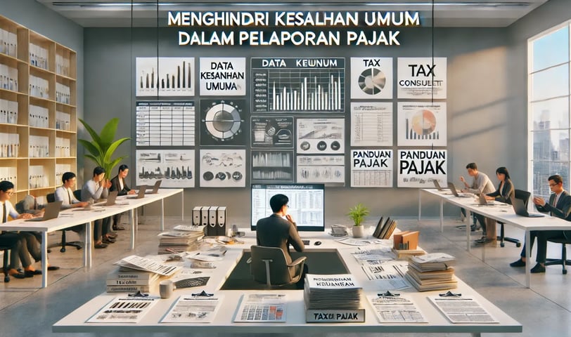 Ilustrasi menghindari kesalahan umum pelaporan pajak - SMR Konsultan Pajak Profesional Jakarta