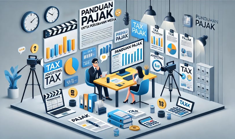 Ilustrasi panduan pajak untuk perusahaan media - SMR Konsultan Pajak Profesional Jakarta