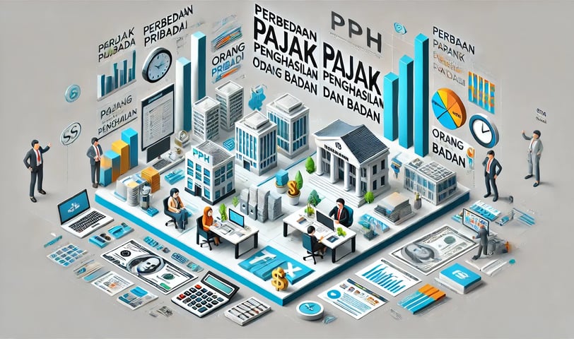 Ilustrasi perbedaan pajak orang pribadi dan badan - SMR Konsultan Pajak Profesional Jakarta