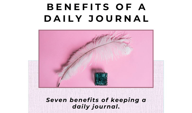 Benefits of Keeping a Journal Blog Post Image PNG