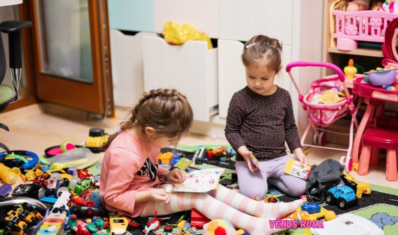 Organizando os brinquedos de uma forma eficiente