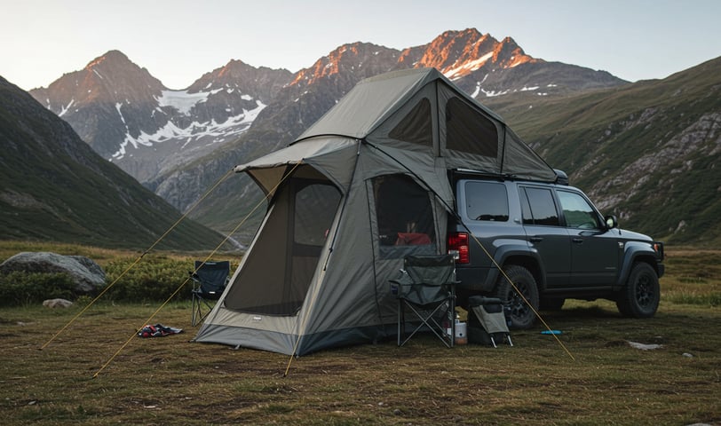 Cutaway view illustrating key Overlanding essentials 2025 installed on a vehicle,