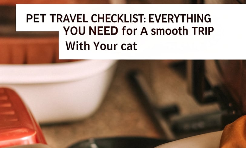 Pet Travel Checklist: Everything You Need for a Smooth Trip with Your Cat