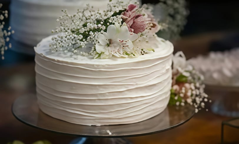 Delicate cream cake