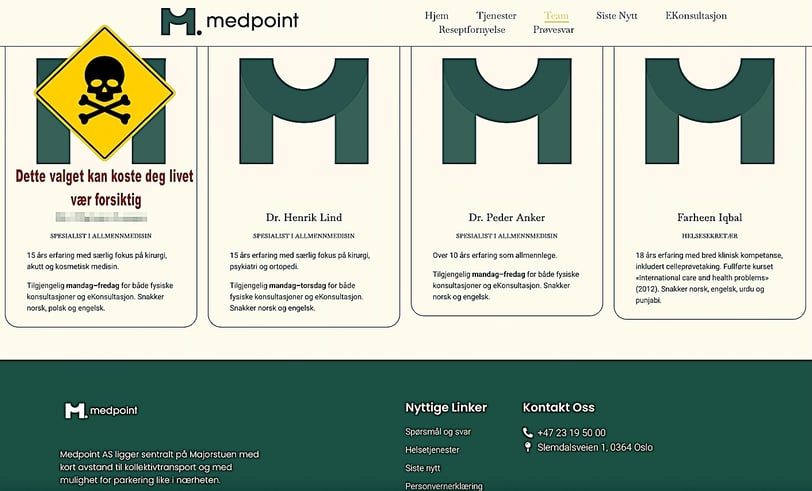 Medpoint AS,Statsforvalteren i oslo,Christer T. Larsen, Majorstuen,Frogner,Ullern,Oslo kommune,Slemdalsveien 1, 0369
