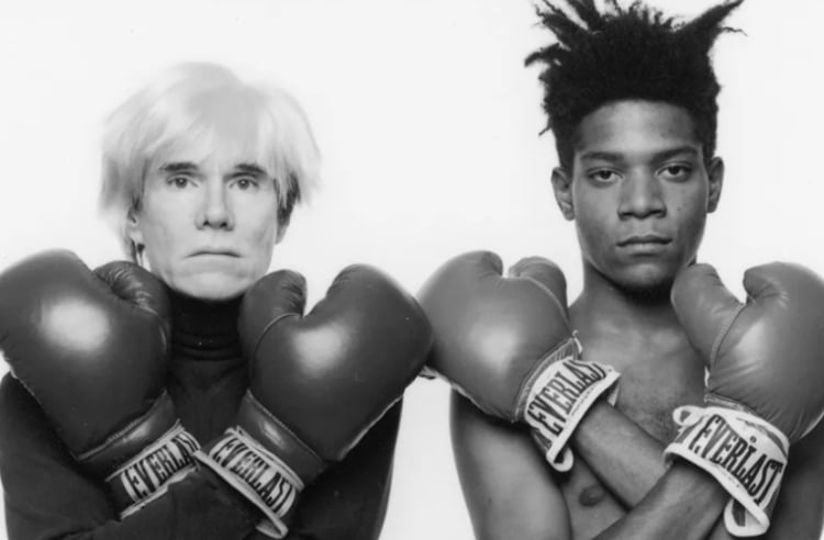 Andy Warhol e Jean-Michel Basquiat. Fonte: Michael Halsband/Landov