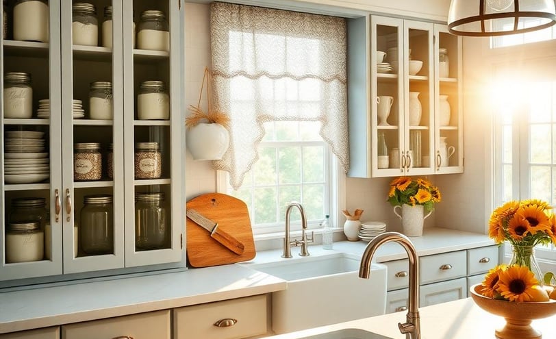 a kitchen with a sink and a window