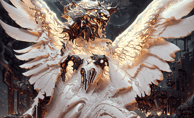 angelic metamorphosis by Walid Ghali@2023©