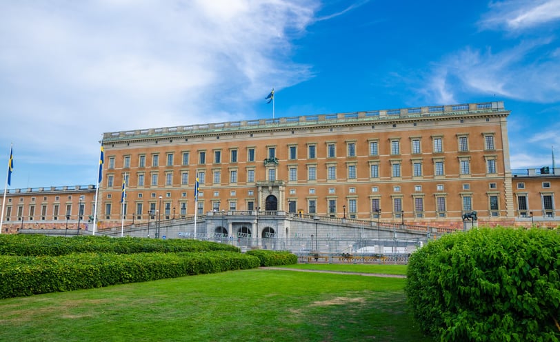 Royal Palace northern facade Stockholms slott or Kungliga slottet in historical centre
