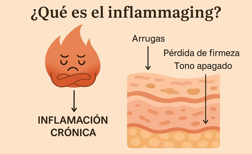 Esquema de piel - Inflammaging - Apotecaria Skin