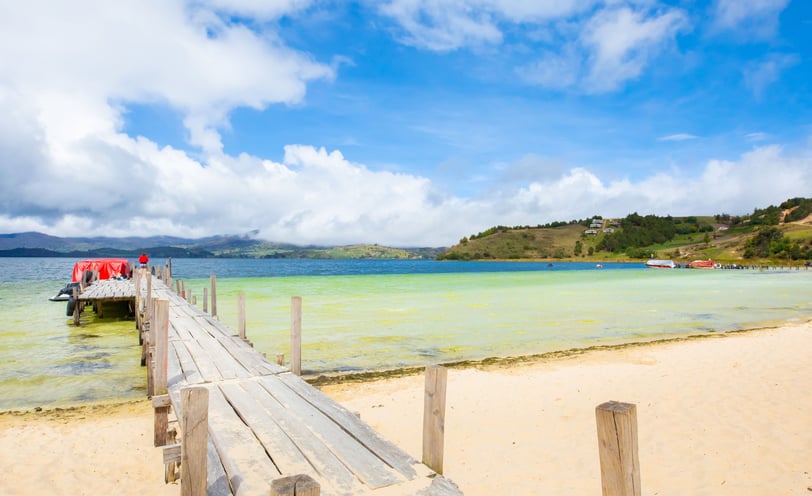 Lago de Tota en Boyacá, Colombia