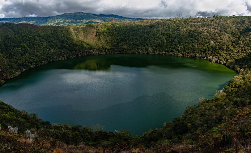 Laguna de Guatavita en Colombia