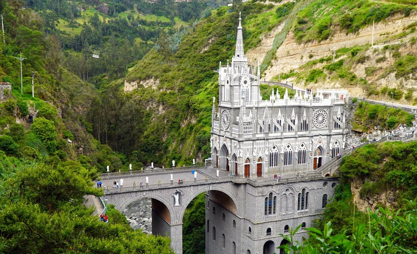 Santuario de las Lajas en Nariño, Colombia