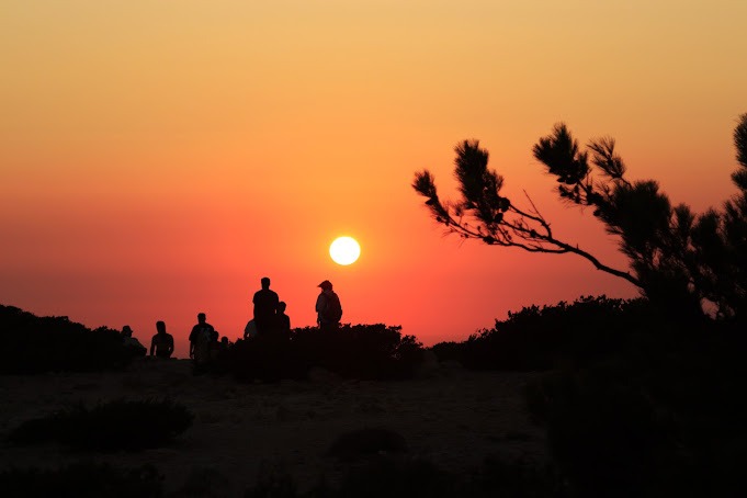 sunset in gavdos island
