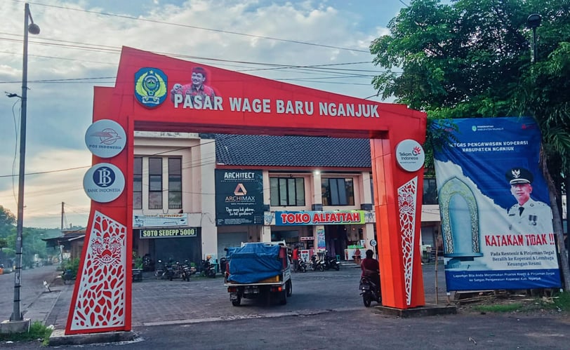 Pasar Wage Baru Kabupaten Nganjuk (Foto: Artikata)