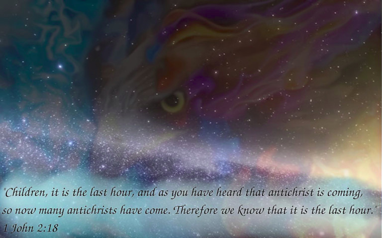 A Eagle with a quote about AntiChrist